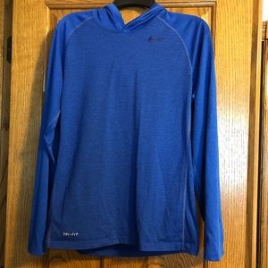 Nike royal blue t-shirt hoodie